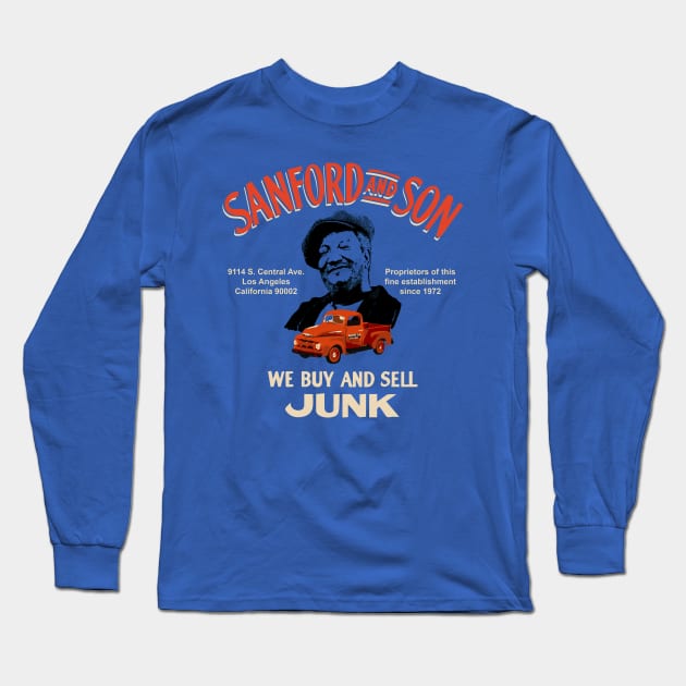 Sanford and Son South Central California Long Sleeve T-Shirt by Alema Art